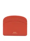 Apc Logo-lettering Card Holder In Red