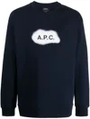 Apc A.p.c. Logo Organic Cotton Sweatshirt