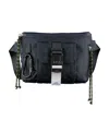 Apc A.p.c. Logo Patch Buckled Belt Bag In Black