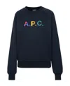 Apc A.p.c. Logo Patch Crewneck Sweatshirt In Black