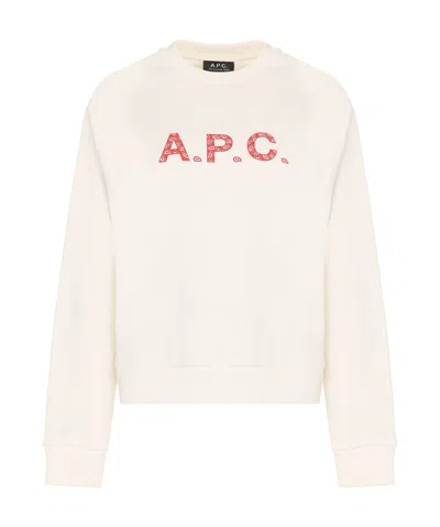 APC A.P.C. LOGO PRINTED CREWNECK SWEATSHIRT