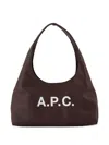 Apc Logo-plaque Shoulder Bag In Brown