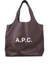 Apc A.p.c. Ninon Tote Bag In Brown