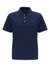 Apc Logo Polo Shirt In Blue