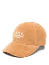 Apc Logo-print Cap In Brown