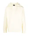 Apc A.p.c. Logo Printed Drawstring Hoodie In White
