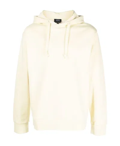 APC A.P.C. LOGO PRINTED DRAWSTRING HOODIE