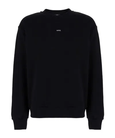 APC A.P.C. LOGO DETAILED CREWNECK SWEATSHIRT