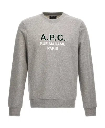 APC A.P.C. MADAME LOGO PRINTED CREWNECK SWEATSHIRT