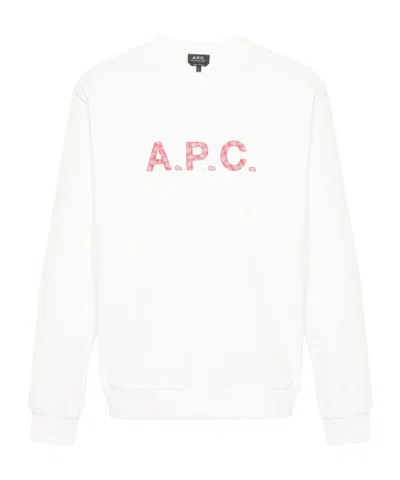 APC LOGO-PRINT COTTON SWEATSHIRT