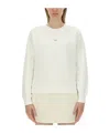 Apc A. P.c. Sweatshirt With Micro Logo Print In White