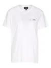 Apc Jersey Logo Itea.p.c. T-shirt Girocollo Con Stampa In Bianco