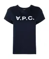 Apc A.p.c. T Shirts And Polos Blue In Black