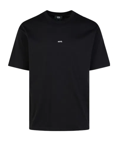 APC A.P.C. LOGO E,BROIDERED CREWNECK T-SHIRT