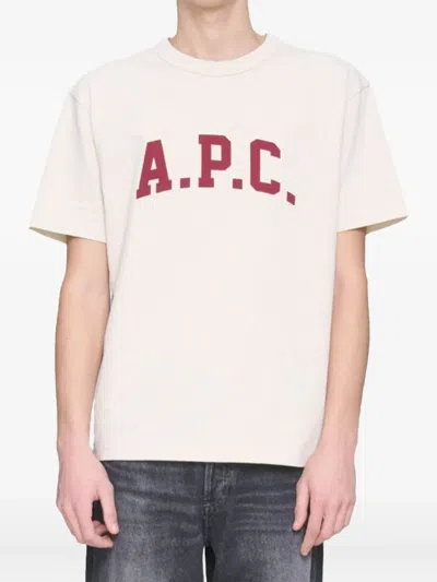 Apc Logo-print Cotton T-shirt In Multi