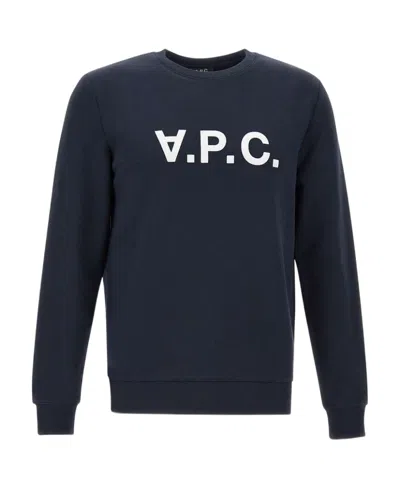 APC A.P.C. LOGO-PRINTED STRAIGHT HEM SWEATSHIRT