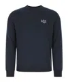 Apc A.p.c. Cotton Sweatshirt With Minimalist Logo And Comfortable Fit In Black
