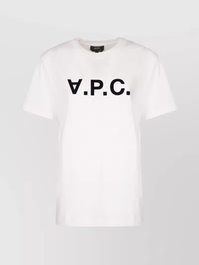 APC LOGO PRINT CREW NECK T-SHIRT