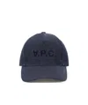 Apc A.p.c. Eden Denim Baseball Cap Men In Black