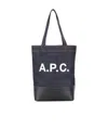 Apc A.p.c. Axel Small Denim Tote Bag In Black