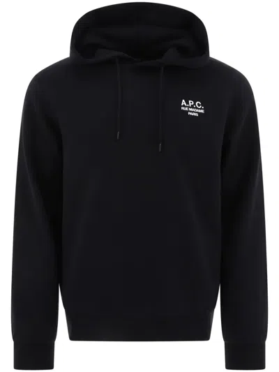 Apc A.p.c. Hoodie Standard Rue Madame Gots In Black