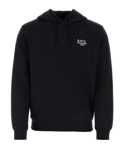 Apc A.p.c. Hoodie Standard Rue Madame Gots In Black