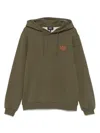 Apc Hoodie With Drawstring Hood And Kangaroo Pocket In Green