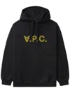 Apc Logo-print Hoodie In 黑色