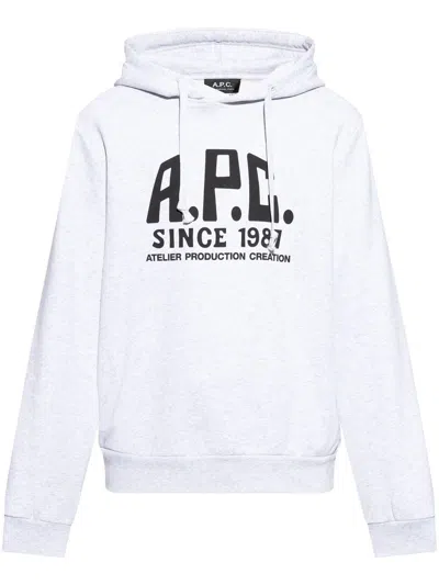 Apc Hooded Sweater In White