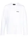 APC LOGO-PRINT LONG-SLEEVES SWEATSHIRT