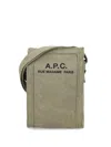 Apc Logo Print Mini Canvas Messenger Bag In Jaa