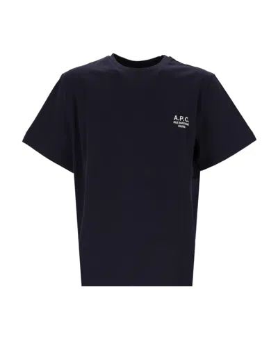 Apc Logo-print Short-sleeve T-shirt In Black