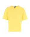 Apc Logo-print Short-sleeve T-shirt In Yellow