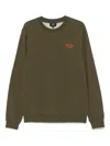 Apc Logo-print Sweatshirt In Green