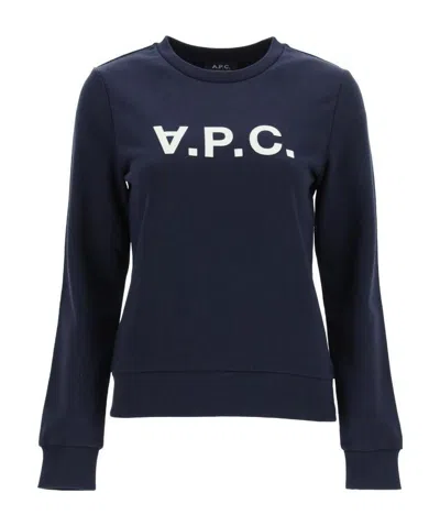 APC A.P.C. VIVA LOGO FLOCKED SWEATSHIRT