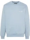 A.p.c. Logo-print Sweatshirt In Blue