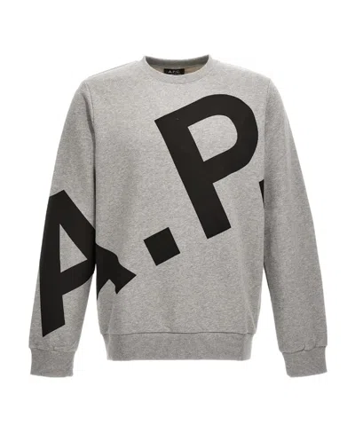 APC A.P.C. LOGO-PRINTED CREWNECK SWEATSHIRT