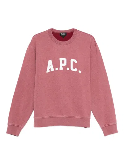 Apc Logo-print Sweatshirt In Multi