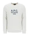 Apc Grey Rufus Sweatshirt In White