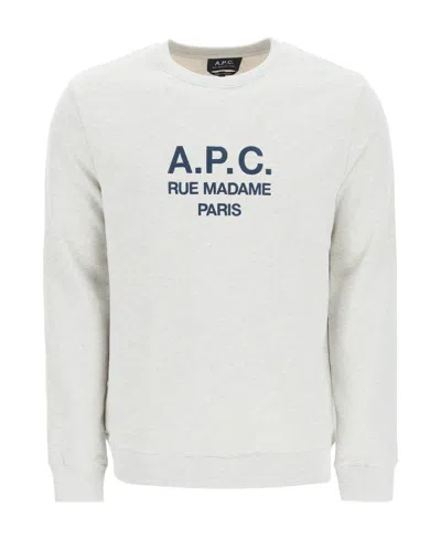 APC A.P.C. LOGO PRINTED CREWNECK SWEATSHIRT