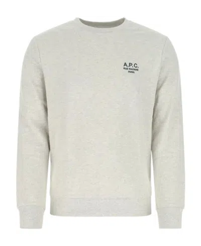 A.p.c. Logo-print Sweatshirt In White