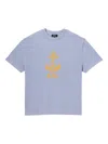 Apc A. P.c. Davy Logo Graphic Tee In Blue