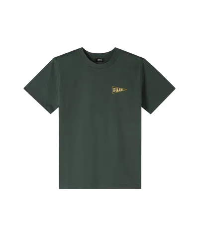 Apc Logo-print T-shirt In Black