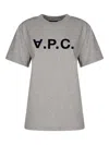 Apc A.p.c. T-shirt Con Logo In Grey