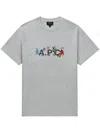 Apc Logo-print T-shirt In Grey