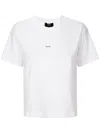 Apc Logo-print Cotton T-shirt In White