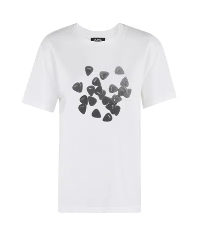 Apc Logo-print T-shirt In White