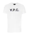 Apc Logo Print T-shirt In White