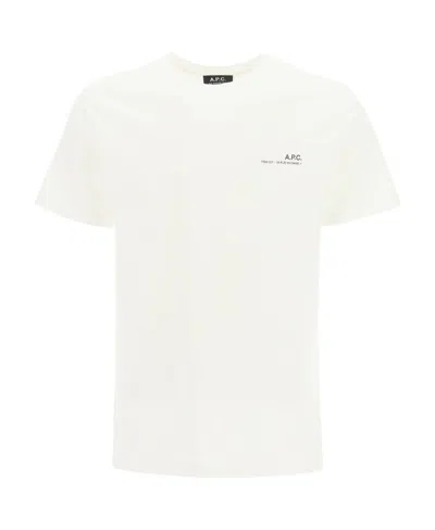 Apc Logo-print T-shirt In White
