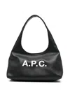 Apc A.p.c. Black Shoulder Bag With Magnetic Fastening